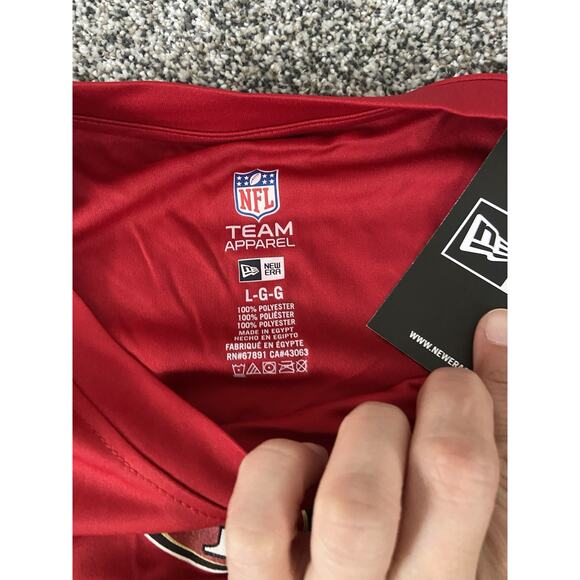 Men’s San Francisco 49ers Long Sleeve Dri Fit Shirt Red Size Medium NFL NWT - Picture 6 of 6